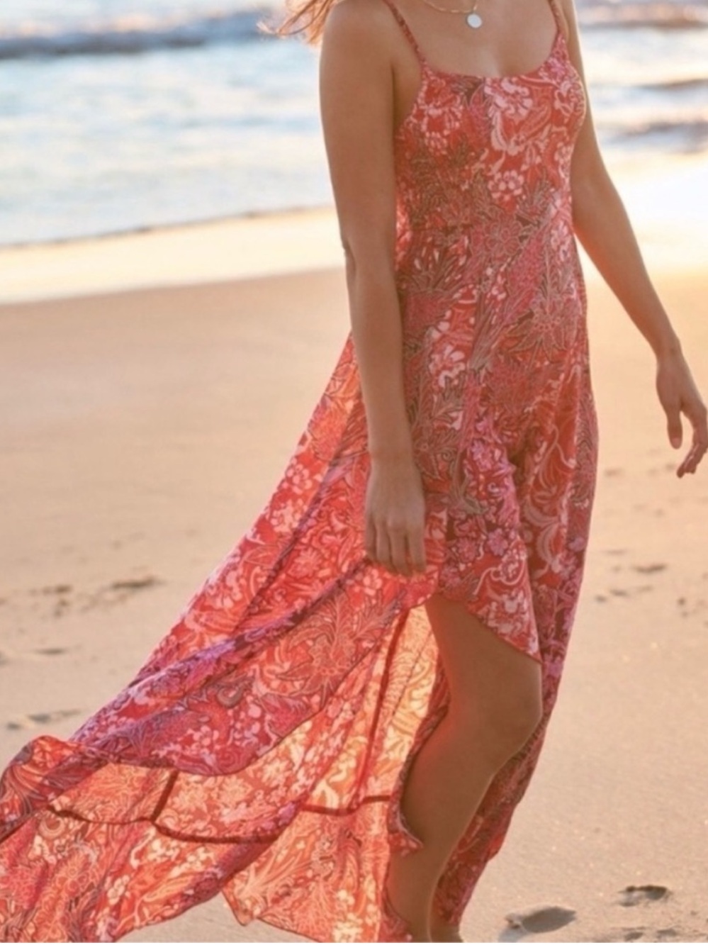 NWOT Free People Intimately Revolve S/P Forever Yours Smocked Slip Maxi Dress - Picture 3 of 15